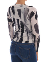 Load image into Gallery viewer, Dolce & Gabbana Elegant Silk Stroke-Pattern Sweater
