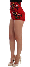 Load image into Gallery viewer, Dolce & Gabbana Elegant Silk High Waist Embroidered Shorts