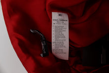 Load image into Gallery viewer, Dolce & Gabbana Red Silk Crystal-Embellished Mini Shorts