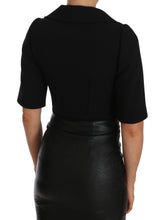 Load image into Gallery viewer, Dolce & Gabbana Elegant Black Cropped Wool Blazer