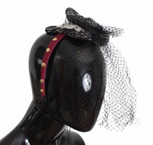 Load image into Gallery viewer, Dolce & Gabbana Pink Silk Crystal-Studded Headband