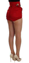 Load image into Gallery viewer, Dolce & Gabbana Enchanted Sicily Crystal-Embellished Silk Shorts