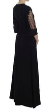 Load image into Gallery viewer, Dolce & Gabbana Elegant Black Wool Cutout Maxi Dress