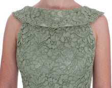 Load image into Gallery viewer, Dolce & Gabbana Elegant Green Floral Lace Maxi Dress