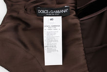Load image into Gallery viewer, Dolce & Gabbana Elegant Brown Velvet Crystal Gown