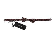 Load image into Gallery viewer, Dolce & Gabbana Elegant Bordeaux Silk Bow Tie