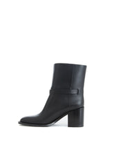 Load image into Gallery viewer, Burberry Elegant Leather Ankle Boots with Chic Buckle Detail