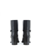 Load image into Gallery viewer, Burberry Elegant Leather Ankle Boots with Chic Buckle Detail