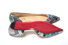 Load image into Gallery viewer, Christian Louboutin Multicolor Silver Flat Point Toe Shoe