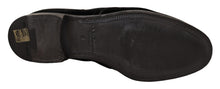 Load image into Gallery viewer, Dolce & Gabbana Elegant Black Velvet Derby Shoes