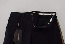 Load image into Gallery viewer, Dolce & Gabbana Black Wool Slim Formal Pants
