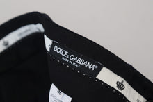Load image into Gallery viewer, Dolce & Gabbana Black Wool Slim Formal Pants
