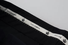 Load image into Gallery viewer, Dolce & Gabbana Black Wool Slim Formal Pants