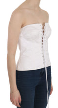 Load image into Gallery viewer, Dolce & Gabbana Elegant White Strapless Corset Top