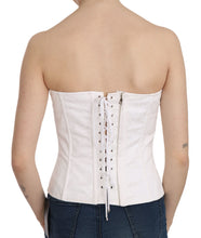 Load image into Gallery viewer, Dolce & Gabbana Elegant White Strapless Corset Top