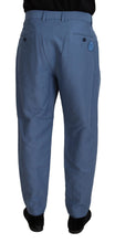 Load image into Gallery viewer, Dolce & Gabbana Blue Linen Chino Formal Pants