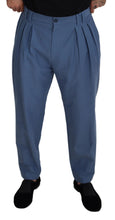 Load image into Gallery viewer, Dolce & Gabbana Blue Linen Chino Formal Pants