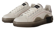 Load image into Gallery viewer, Dolce & Gabbana Elegant White Leather Sneakers