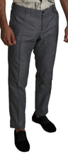 Load image into Gallery viewer, Dolce & Gabbana Elegant Gray Slim Fit Dress Trousers