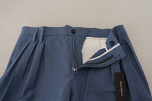 Load image into Gallery viewer, Dolce & Gabbana Blue Linen Chino Men Formal Pants
