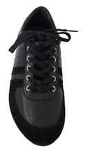 Load image into Gallery viewer, Dolce & Gabbana Elegant Black Leather Sport Sneakers