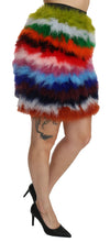Load image into Gallery viewer, Dolce & Gabbana Chic Feather Embellished High Waist Skirt