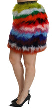 Load image into Gallery viewer, Dolce & Gabbana Chic Feather Embellished High Waist Skirt