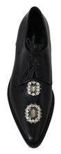 Load image into Gallery viewer, Dolce & Gabbana Crystal Embellished Derby Dress Shoes