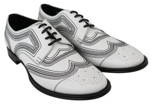 Load image into Gallery viewer, Dolce & Gabbana Elegant White Leather Derby Shoes