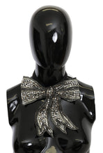 Load image into Gallery viewer, Dolce & Gabbana Elegant Silver Silk Bowtie