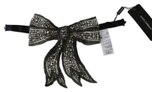 Load image into Gallery viewer, Dolce & Gabbana Elegant Silver Silk Bowtie