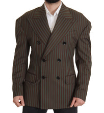 Load image into Gallery viewer, Dolce & Gabbana Multicolor Striped Double Breasted Blazer