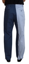 Load image into Gallery viewer, Dolce & Gabbana Blue Cotton Straight Fit Pants