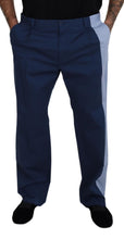 Load image into Gallery viewer, Dolce & Gabbana Blue Cotton Straight Fit Pants