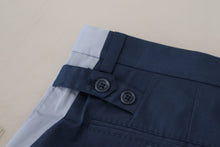 Load image into Gallery viewer, Dolce & Gabbana Blue Cotton Straight Fit Pants