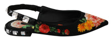 Load image into Gallery viewer, Dolce & Gabbana Elegant Crystal-Embellished Floral Flats
