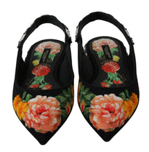 Load image into Gallery viewer, Dolce & Gabbana Elegant Crystal-Embellished Floral Flats
