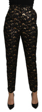 Load image into Gallery viewer, Dolce & Gabbana Elegant High Waist Tapered Brocade Pants