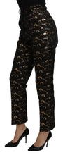 Load image into Gallery viewer, Dolce & Gabbana Elegant High Waist Tapered Brocade Pants