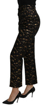 Load image into Gallery viewer, Dolce & Gabbana Elegant High Waist Tapered Brocade Pants