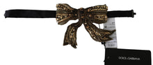 Load image into Gallery viewer, Dolce & Gabbana Elegant Silk Gold Bowtie - Dazzle in Style