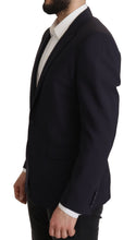 Load image into Gallery viewer, Dolce & Gabbana Elegant Navy Wool Blend Slim Blazer