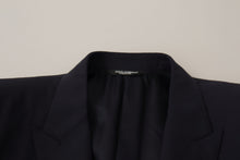 Load image into Gallery viewer, Dolce & Gabbana Elegant Navy Wool Blend Slim Blazer