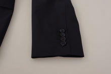 Load image into Gallery viewer, Dolce & Gabbana Elegant Navy Wool Blend Slim Blazer