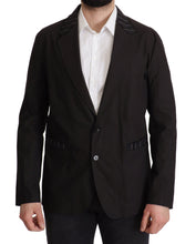 Load image into Gallery viewer, Dolce & Gabbana Elegant Black Cotton-Wool Blend Blazer Jacket
