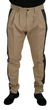 Load image into Gallery viewer, Dolce & Gabbana Brown Black Cotton Chino Men Pants