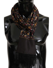 Load image into Gallery viewer, Dolce & Gabbana Elegant Brown Silk Musicians Print Scarf