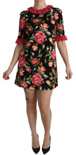 Load image into Gallery viewer, Dolce & Gabbana Elegant Floral Lace A-Line Mini Dress