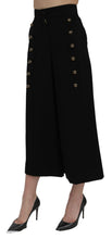 Load image into Gallery viewer, Dolce & Gabbana Elegant High Waist Wide Leg Wool Pants
