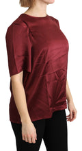 Load image into Gallery viewer, Dolce & Gabbana Elegant Silk Bordeaux Blouse